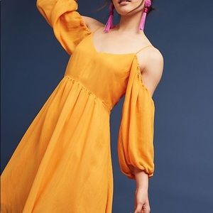 Anthropologie Open Shoulder Dress